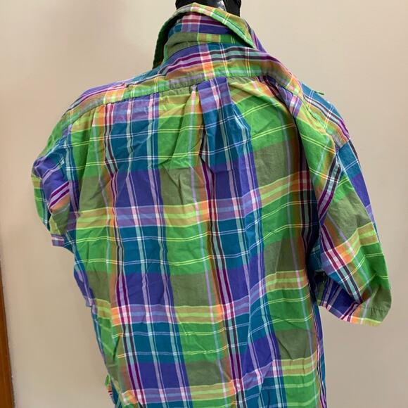 Ralph Lauren Men’s XL Multicolor Plaid Button Down Short sleeve - Picture 4 of 6